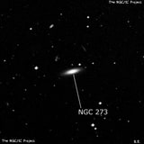NGC 273 - линзовидная галактика. Описание NGC 273:, Галактика в созвездии Кит