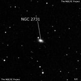 NGC 2731 - спиральная галактика. Описание NGC 2731:, Галактика в созвездии Рак