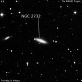 NGC 2732 - линзовидная галактика. Описание NGC 2732:, Галактика в созвездии Жираф