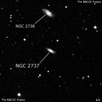NGC 2737 - галактика. Описание NGC 2737:, Галактика в созвездии Рак