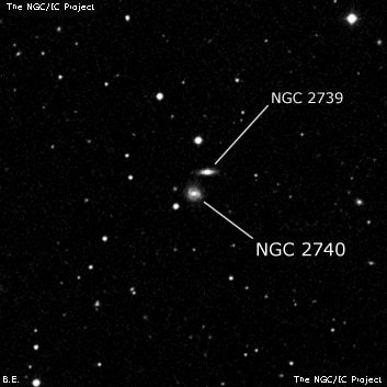 NGC 2740 - галактика. Описание NGC 2740:, Галактика в созвездии Большая Медведица