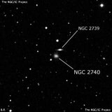 NGC 2740 - галактика. Описание NGC 2740:, Галактика в созвездии Большая Медведица