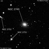 NGC 2749 - эллиптическая галактика. Описание NGC 2749:, Галактика в созвездии Рак