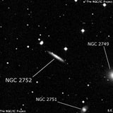 NGC 2752 - спиральная галактика с баром. Описание NGC 2752:, Галактика в созвездии Рак
