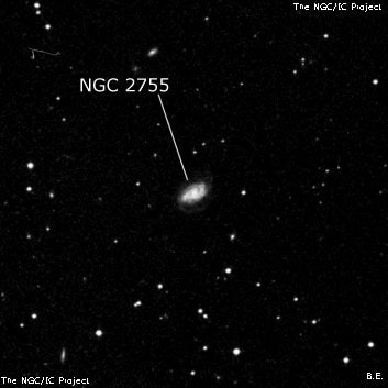 NGC 2755 - спиральная галактика. Описание NGC 2755:, Галактика в созвездии Рысь