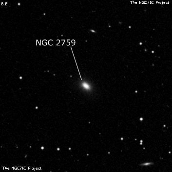 NGC 2759 - галактика. Описание NGC 2759:, Галактика в созвездии Рысь