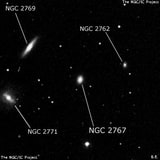 NGC 2767 - спиральная галактика. Описание NGC 2767:, Галактика в созвездии Большая Медведица