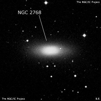 NGC 2768 - эллиптическая галактика. Описание NGC 2768:, Галактика в созвездии Большая Медведица