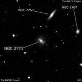 NGC 2771 - спиральная галактика с баром. Описание NGC 2771:, Галактика в созвездии Большая Медведица