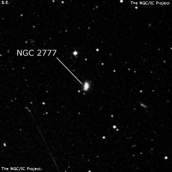 NGC 2777 - галактика. Описание NGC 2777:, Галактика в созвездии Рак