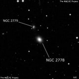 NGC 2778 - эллиптическая галактика. Описание NGC 2778:, Галактика в созвездии Рысь