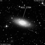 NGC 2784 - линзовидная галактика. Описание NGC 2784:, Галактика в созвездии Гидра