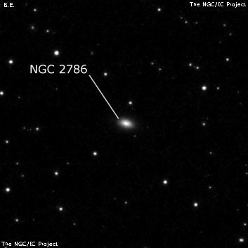 NGC 2786 - галактика. Описание NGC 2786:, Галактика в созвездии Рак