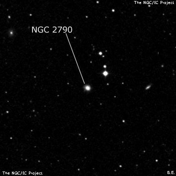 NGC 2790 - спиральная галактика. Описание NGC 2790:, Галактика в созвездии Рак