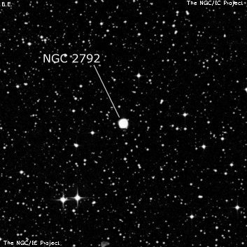 NGC 2792 - планетарная туманность. Описание NGC 2792:, Планетарная туманность в созвездии Паруса
