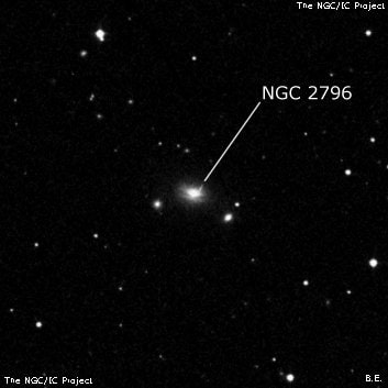 NGC 2796 - спиральная галактика. Описание NGC 2796:, Галактика в созвездии Рак