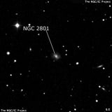 NGC 2801 - спиральная галактика. Описание NGC 2801:, Галактика в созвездии Рак