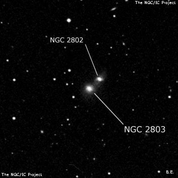 NGC 2803 - галактика. Описание NGC 2803:, Галактика в созвездии Рак