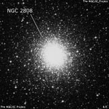 NGC 2808 - шаровое скопление звёзд. Описание NGC 2808:, Шаровое скопление в созвездии Киль