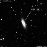 NGC 2811 - спиральная галактика с баром. Описание NGC 2811:, Галактика в созвездии Гидра
