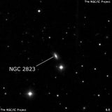 NGC 2823 - спиральная галактика с баром. Описание NGC 2823:, Галактика в созвездии Рысь