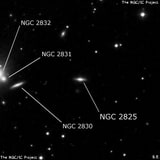 NGC 2825 - спиральная галактика. Описание NGC 2825:, Галактика в созвездии Рысь