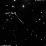 NGC 2829 - линзовидная галактика. Описание NGC 2829:, Галактика в созвездии Рысь