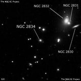 NGC 2834 - галактика. Описание NGC 2834:, Галактика в созвездии Рысь