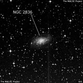 NGC 2836 - галактика. Описание NGC 2836:, Галактика в созвездии Киль