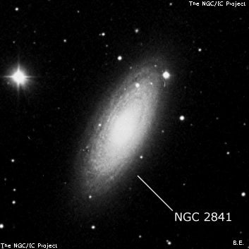 NGC 2841 - спиральная галактика. Описание NGC 2841:, Галактика в созвездии Большая Медведица
