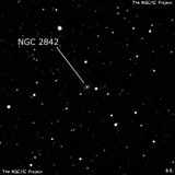 NGC 2842 - спиральная галактика с баром. Описание NGC 2842:, Галактика в созвездии Киль