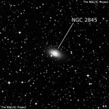 NGC 2845 - линзовидная галактика. Описание NGC 2845:, Галактика в созвездии Паруса