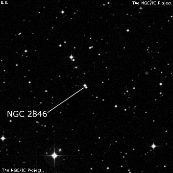 NGC 2846 - две звезды. Описание NGC 2846:, Двойная звезда в созвездии Гидра