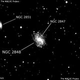 NGC 2848 - спиральная галактика с баром. Описание NGC 2848:, Галактика в созвездии Гидра