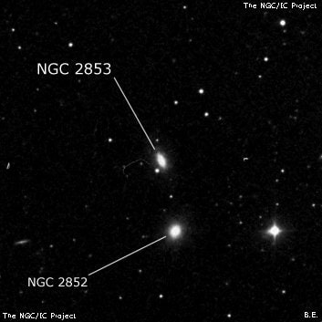 NGC 2853 - спиральная галактика с баром. Описание NGC 2853:, Галактика в созвездии Рысь