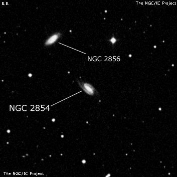 NGC 2854 - спиральная галактика с баром. Описание NGC 2854:, Галактика в созвездии Большая Медведица
