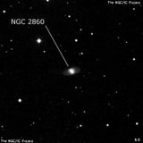NGC 2860 - спиральная галактика с баром. Описание NGC 2860:, Галактика в созвездии Рысь