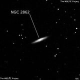 NGC 2862 - спиральная галактика с баром. Описание NGC 2862:, Галактика в созвездии Лев