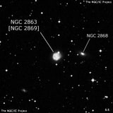 NGC 2863 - галактика. Описание NGC 2863:, Объект глубокого космоса в созвездии Гидра