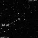 NGC 2864 - галактика. Описание NGC 2864:, Галактика в созвездии Гидра