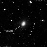 NGC 2865 - эллиптическая галактика. Описание NGC 2865:, Галактика в созвездии Гидра