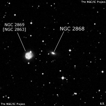 NGC 2868 - галактика. Описание NGC 2868:, Галактика в созвездии Гидра