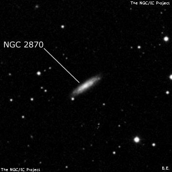 NGC 2870 - спиральная галактика с баром. Описание NGC 2870:, Галактика в созвездии Большая Медведица