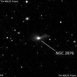 NGC 2876 - линзовидная галактика. Описание NGC 2876:, Галактика в созвездии Гидра