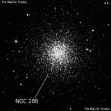 NGC 288 - шаровое скопление звёзд. Описание NGC 288:, Шаровое скопление в созвездии Скульптор