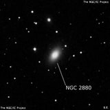NGC 2880 - спиральная галактика с баром. Описание NGC 2880:, Галактика в созвездии Большая Медведица
