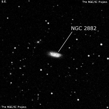 NGC 2882 - галактика. Описание NGC 2882:, Галактика в созвездии Лев