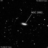 NGC 2882 - галактика. Описание NGC 2882:, Галактика в созвездии Лев