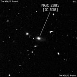 NGC 2885 - линзовидная галактика. Описание NGC 2885:, Галактика в созвездии Лев