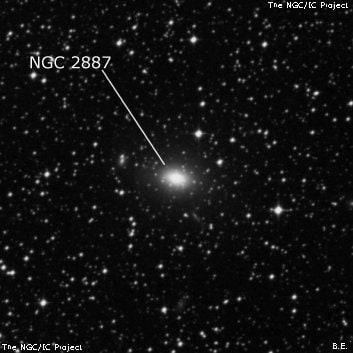NGC 2887 - галактика. Описание NGC 2887:, Галактика в созвездии Киль